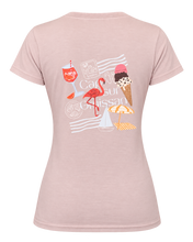 Charger l'image dans la galerie, Tee-shirt Femme rose poudrée, dos
