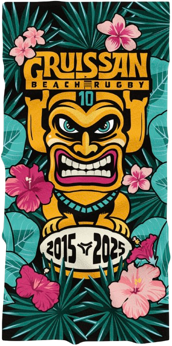 Serviette Beach Rugby 2025