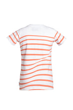 Charger l&#39;image dans la galerie, T-shirt Marinière Blanc/Corail
